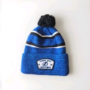 FAN FAVORITE TAMPA BAY LIGHTNING NHL BLUE KNIT BEANIE NWOT OSFA